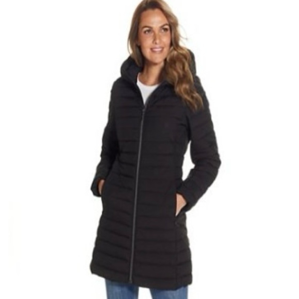(#10)Weatherproof Black Puffer Coat Quilted Design